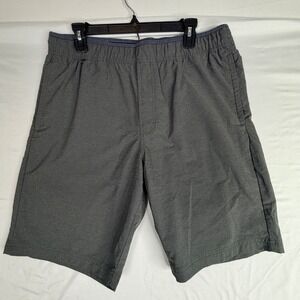 Voyager Hybrid Shorts L Gray Elastic Waist Drawstring Quick Dry Activewear